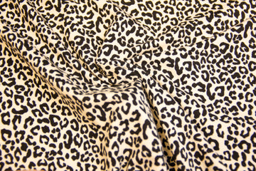 Jersey im Leo Design, Animal Print, beige, 0,5 m